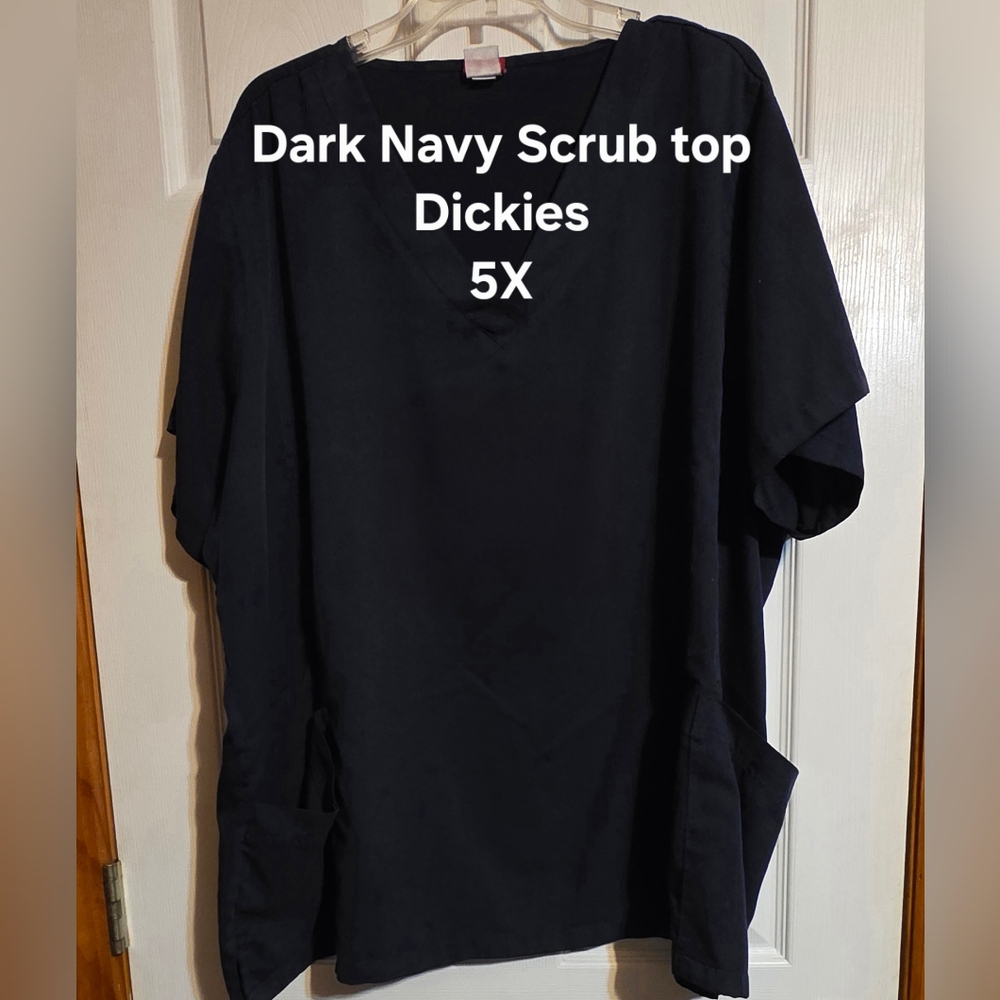 Dickies Dark Navy Scrub Top